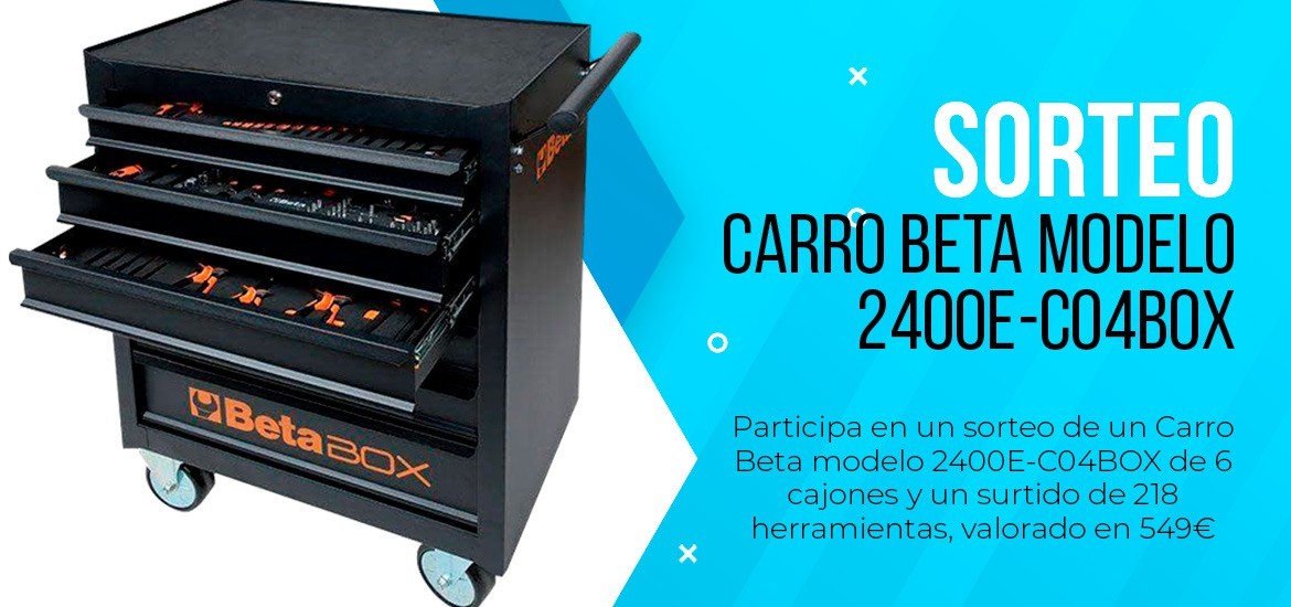 Sorteo de un Carro Beta modelo 2400E-C04BOX de 6 cajones