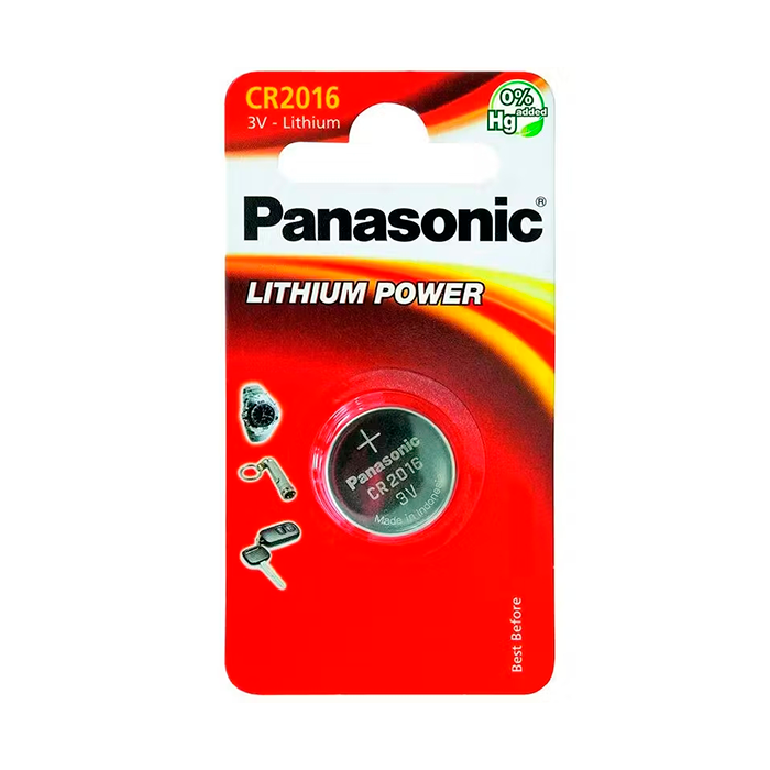 Blister 1 Pila de Botón Litio Panasonic C2016 3V