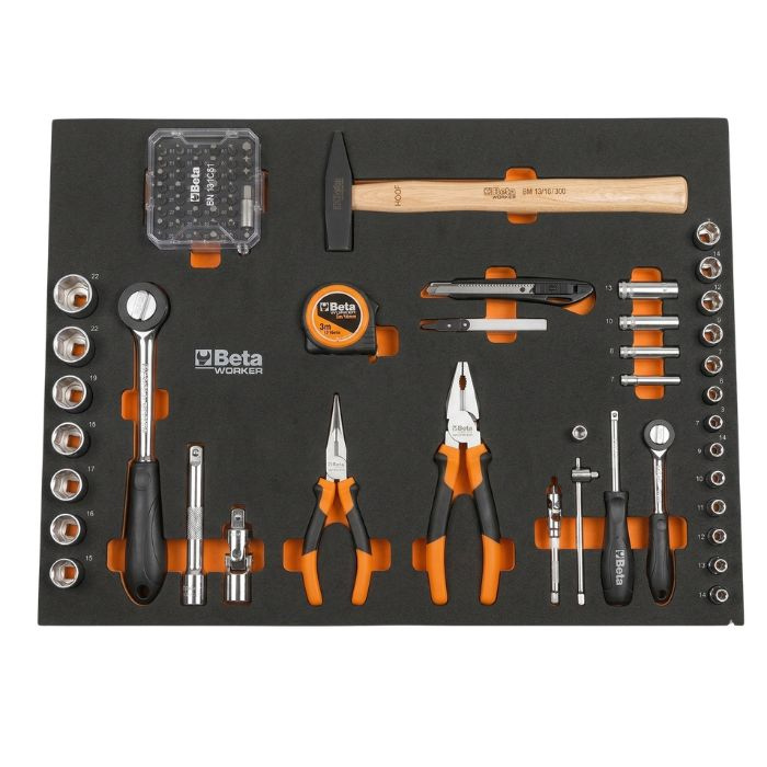 Beta BW C04BOX/EXP carro de 6 cajones con 134 Herramientas.