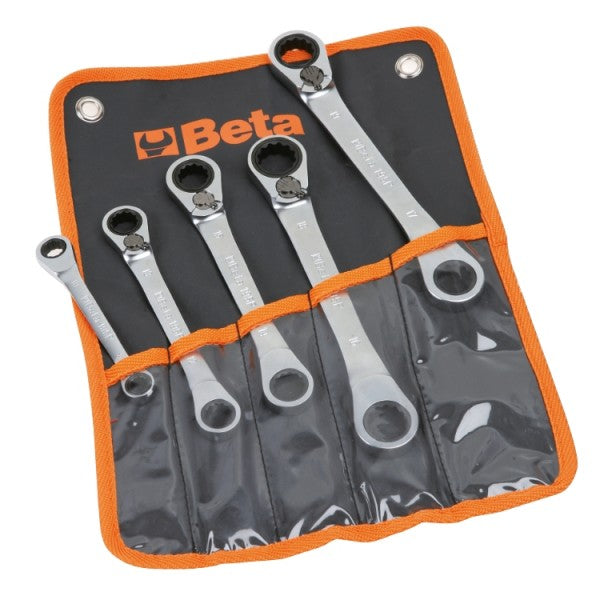Juego de 5 llaves de carraca Beta 195P/B5