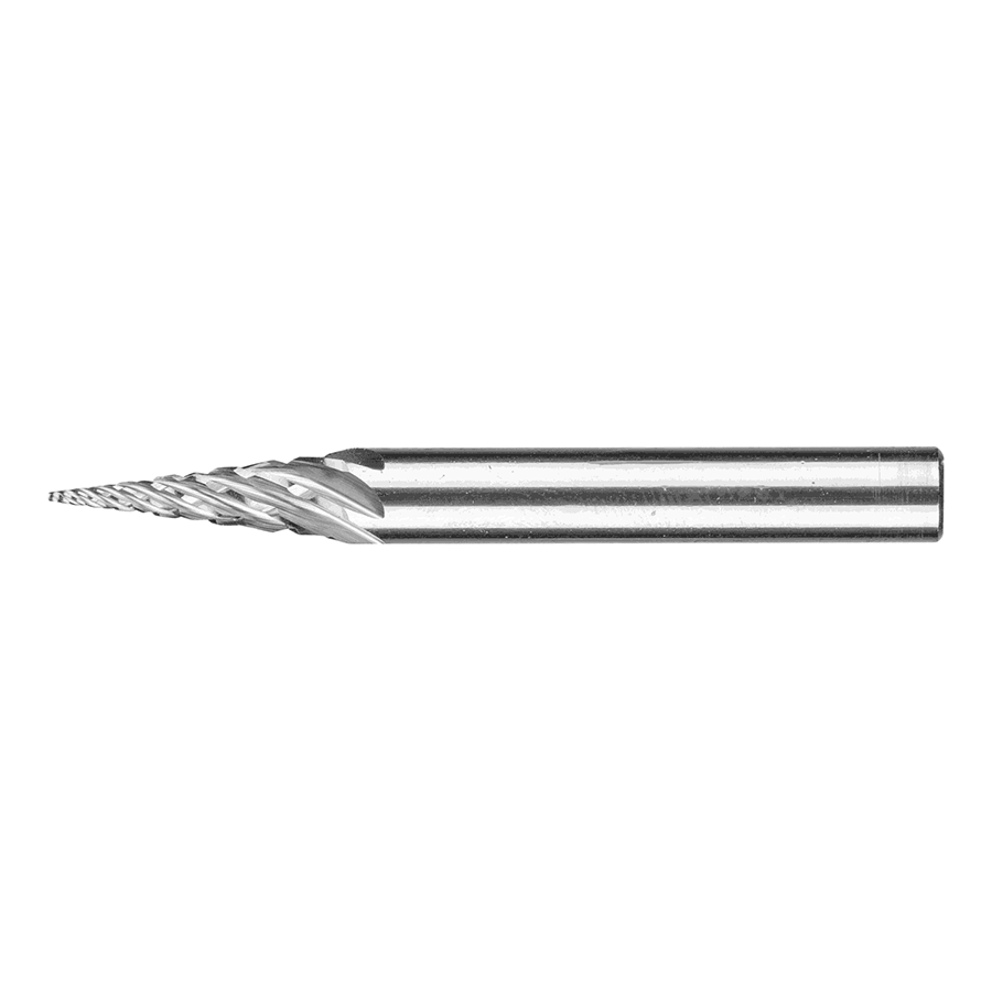 Fresa de metal duro cónica en punta SKM Pferd Ø6x18 Z3P