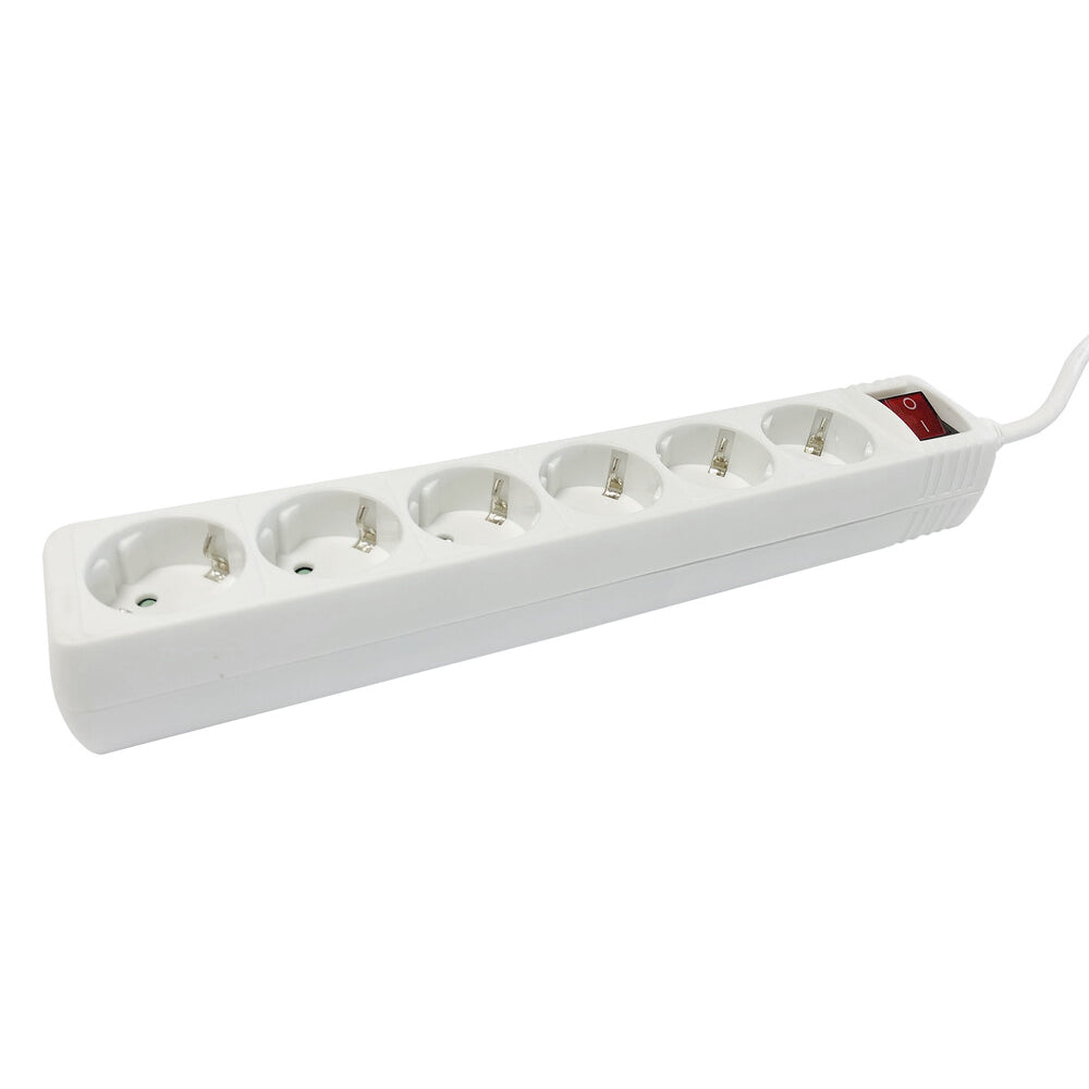 Base múltiple de 6 tomas con interruptor 16A 250V 36.235