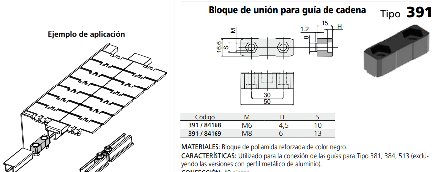 Bloque Fijación Cadena M8 C039184169