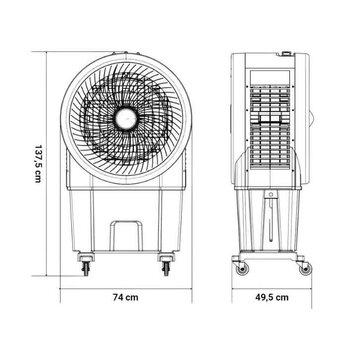 Climatizador Mecánico TULUM 7090 90LTS 350W