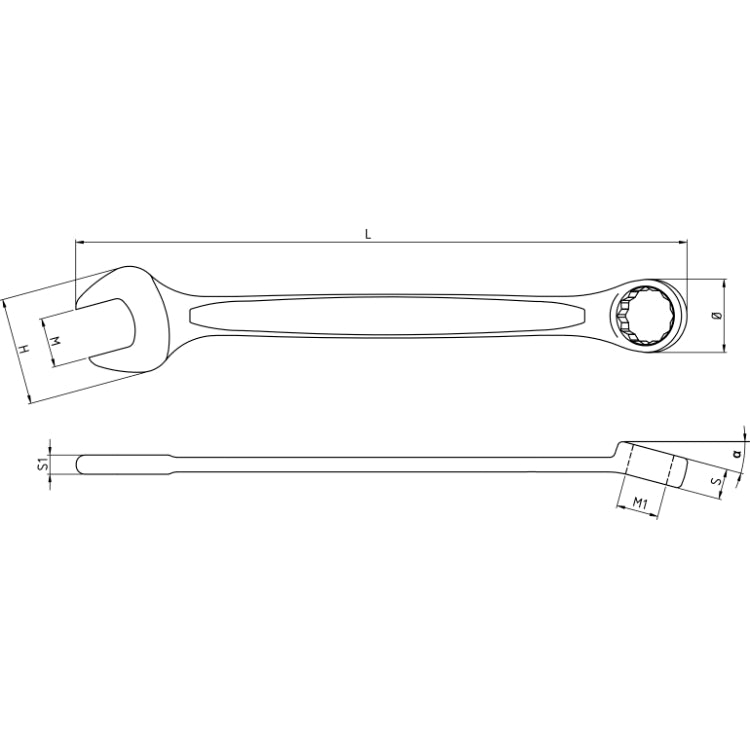 Llave combinada Fija y Estrella Beta 42 38 mm