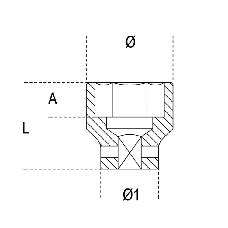 Llave de vaso de impacto Beta 720 24 1/2"