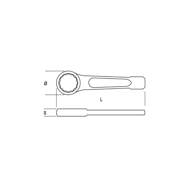 Llave de golpe de una boca estrella Beta 78 55mm