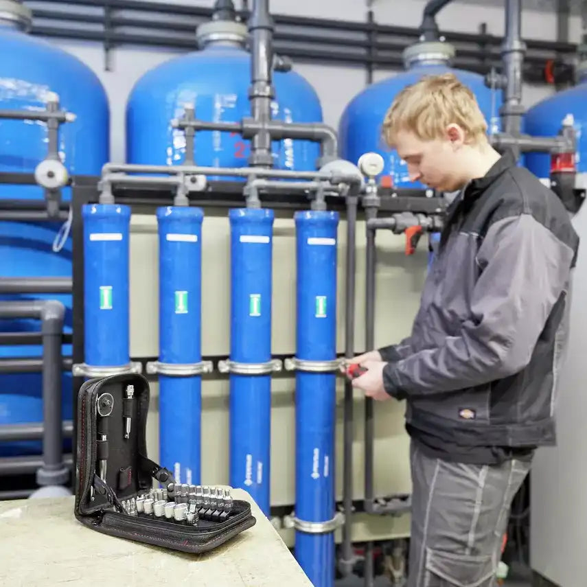 Juego de llaves de vaso y bits de 1/4" de Wiha