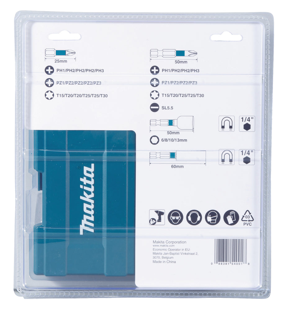 Estuche de puntas Impact Black B-66880 Makita 35 pcs