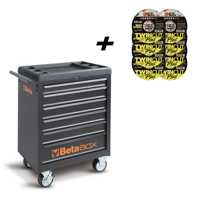600 Discos De Corte Ø115X1+Cajonera Beta C04BOX-A