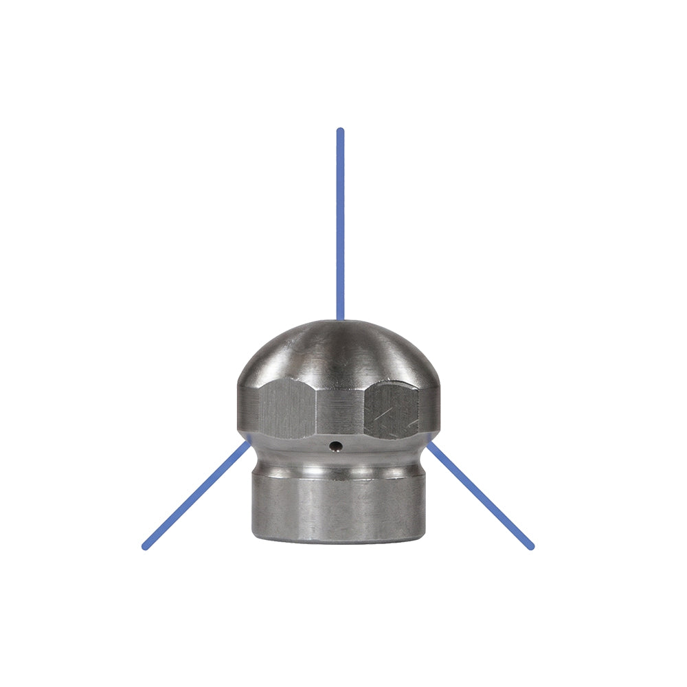 Boquilla de limpieza de tuberías Suttner ST-49 con perforación frontal