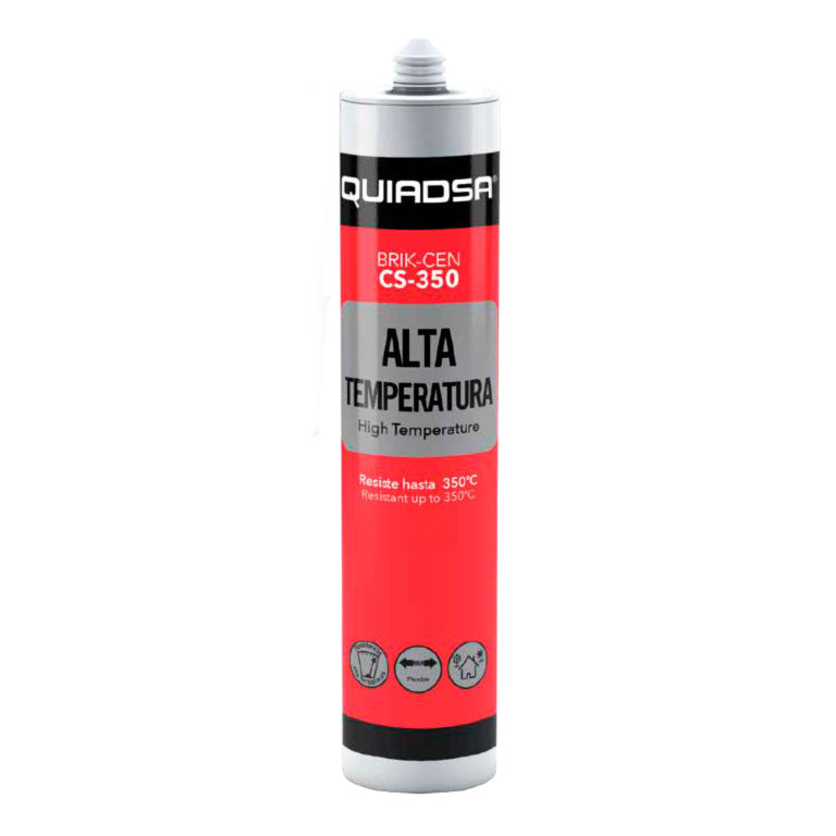 Sellador de Silicona Neutra Negra de Altas Temperaturas CS-350