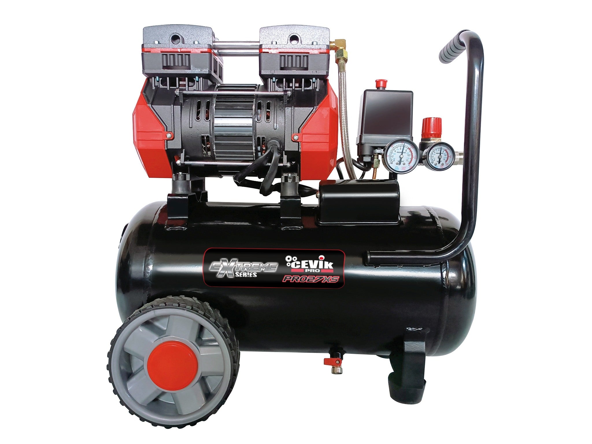 Compresor Silencioso Cevik Pro Extreme sin Aceite 24l. 2HP CA-PRO27XS