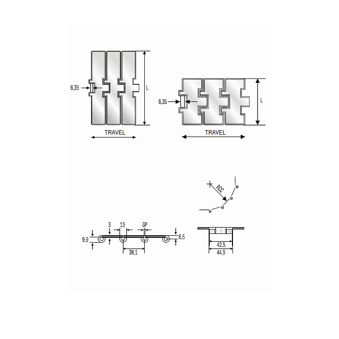 Cadena Inox SS812-K325 (700041)