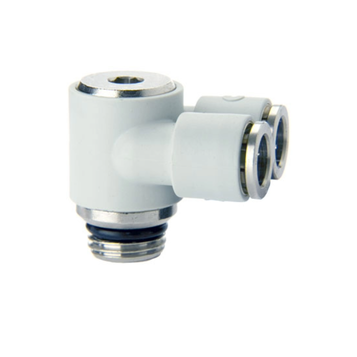 Codo Banjo Doble Mod.7652 Tubo-10 Rosca 3/8
