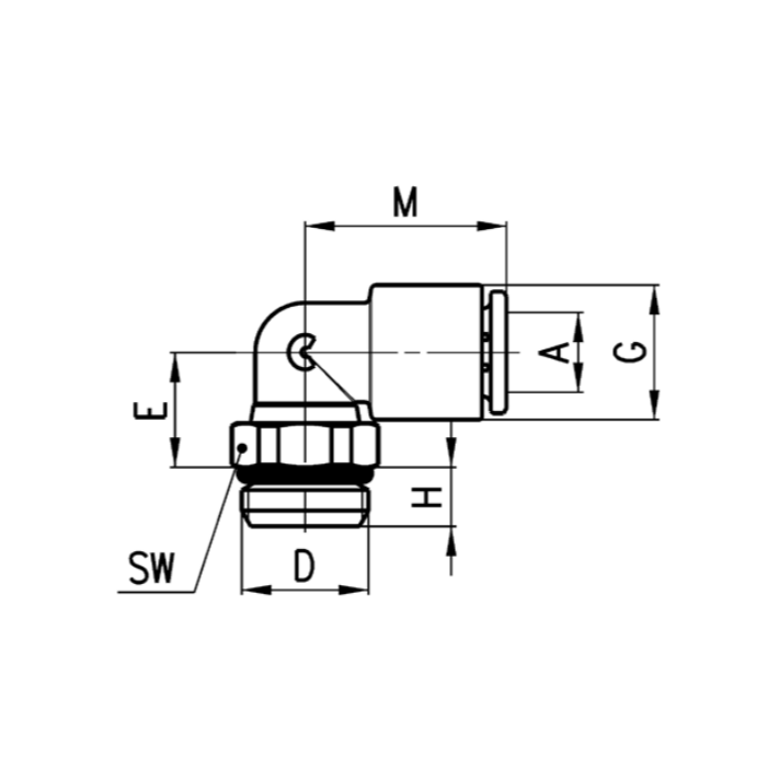 Codo Giratorio Mod.7522 Tubo