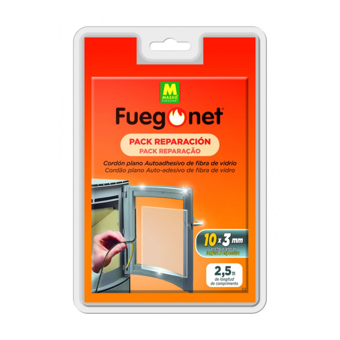 Cordón Plano Auto Adhesivo 10X3 Fuegonet