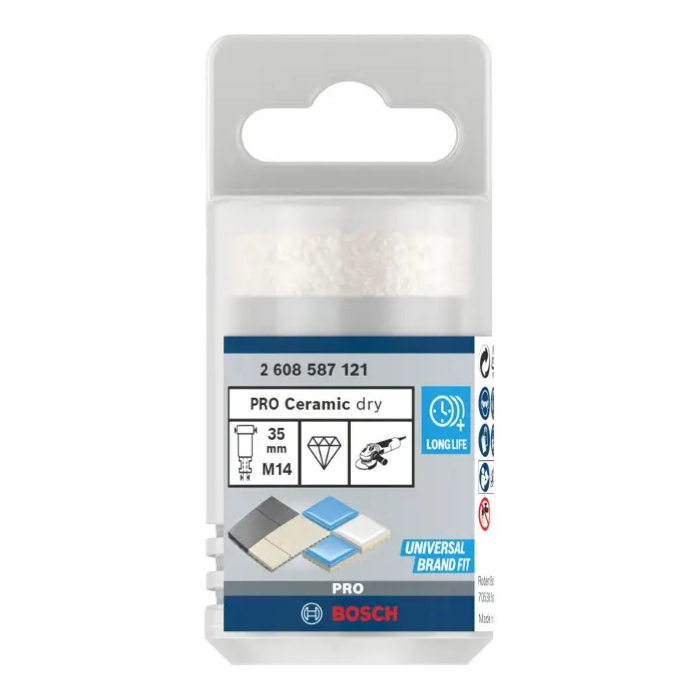 Foret pilote long HSS Lenox Ø6,3 x 108 mm pour scies cloches