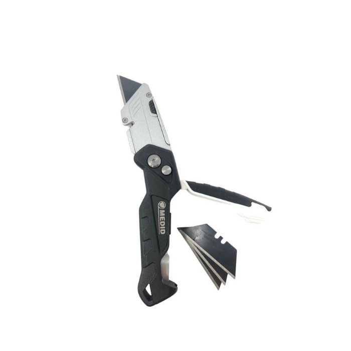 Cúter MEDID Plegable Metálico Premium Medid 18 mm SK2 | Ref. 505