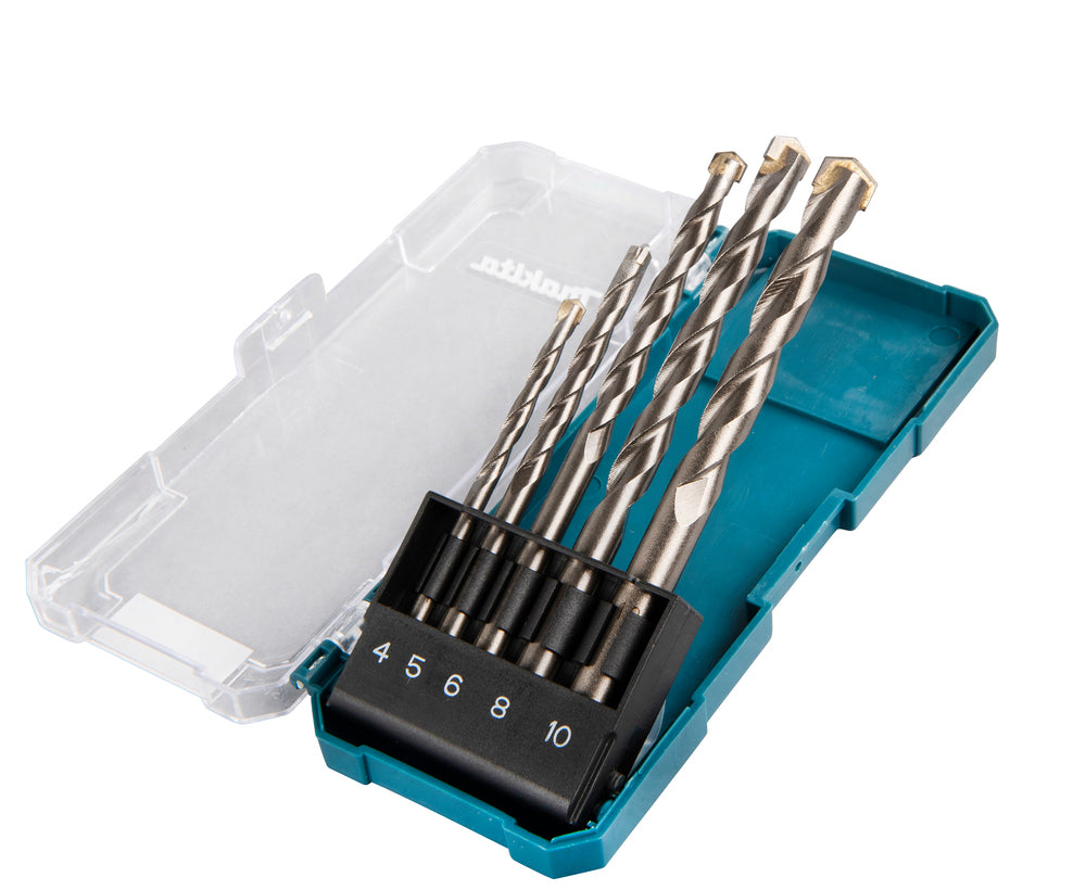 Estuche de 5 brocas para ladrillo Makita D-72877