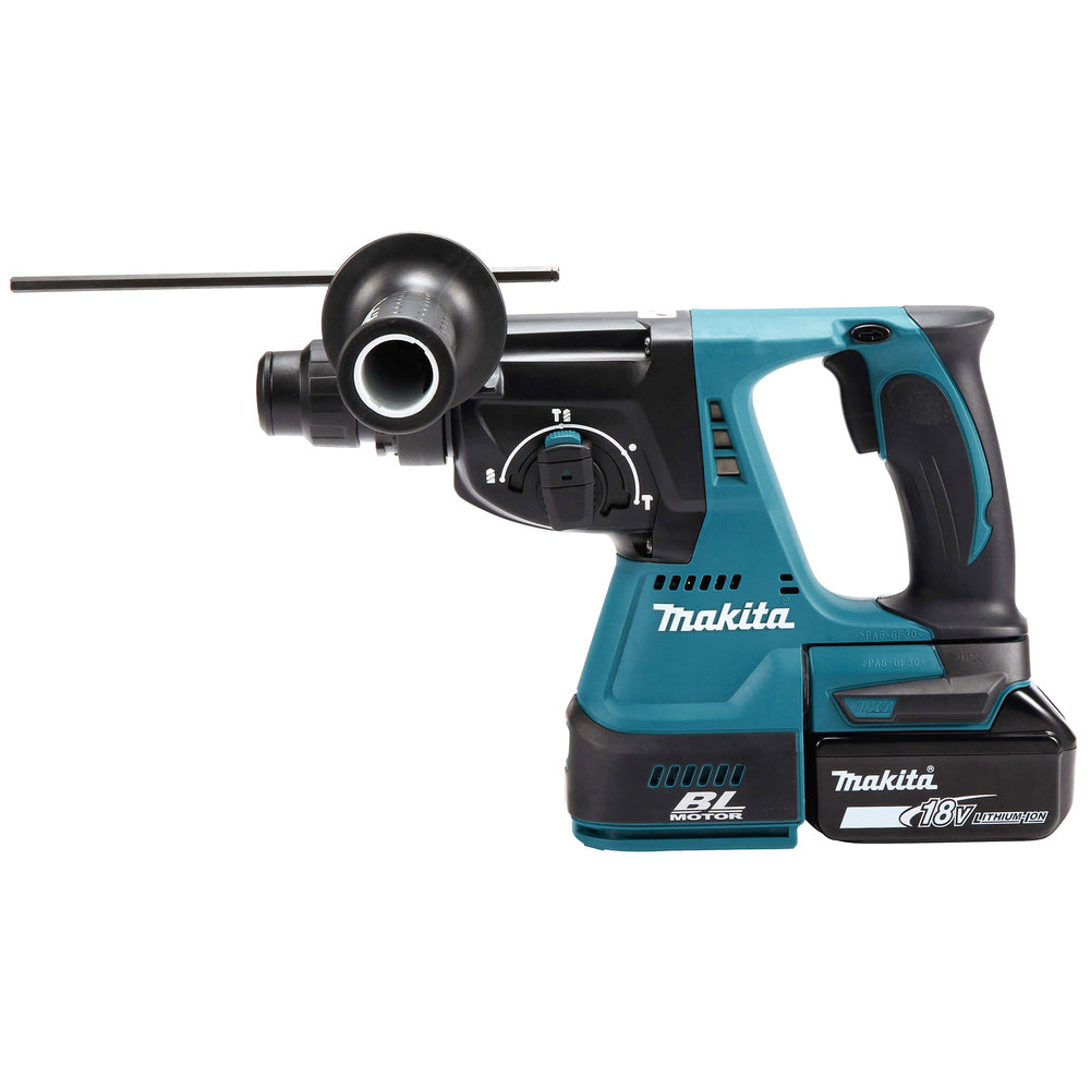 Martillo ligero LXT Makita | 18V SDS–PLUS 24mm 2,0J | DHR242RTJ