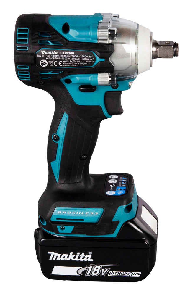 Llave de impacto Makita LXT DTW300RTJ 18V 5.0Ah