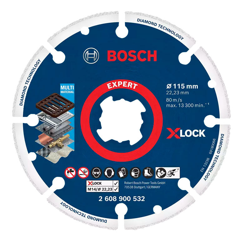 Disco de corte EXPERT Diamond Metal Wheel X-LOCK de 115 mm