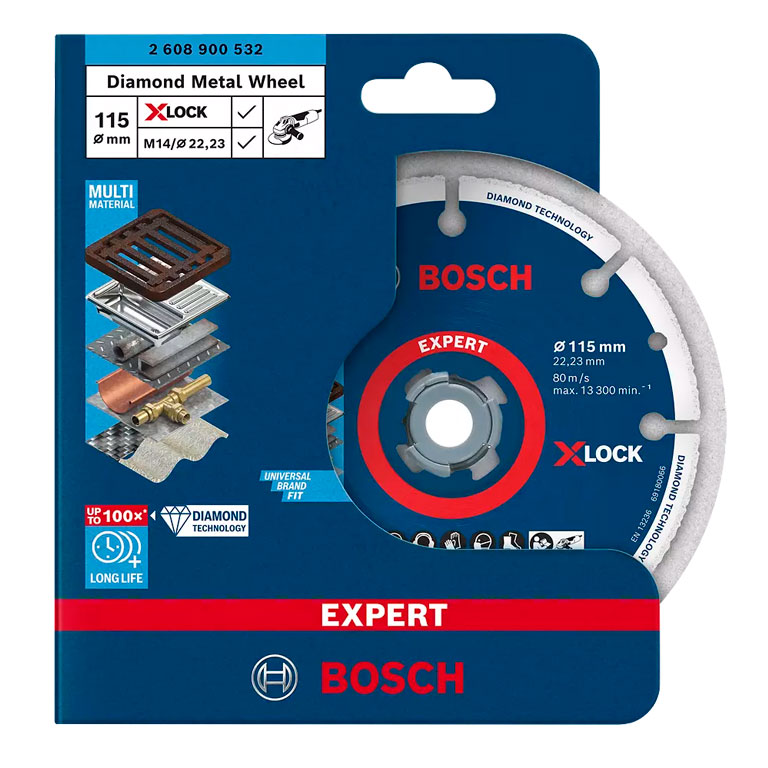 Disco de corte EXPERT Diamond Metal Wheel X-LOCK de 115 mm