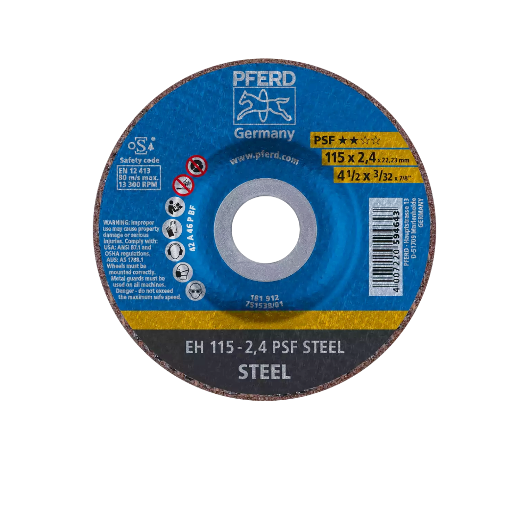 Disco de Corte Pferd EH 115-2,4 A46P PSF INOX