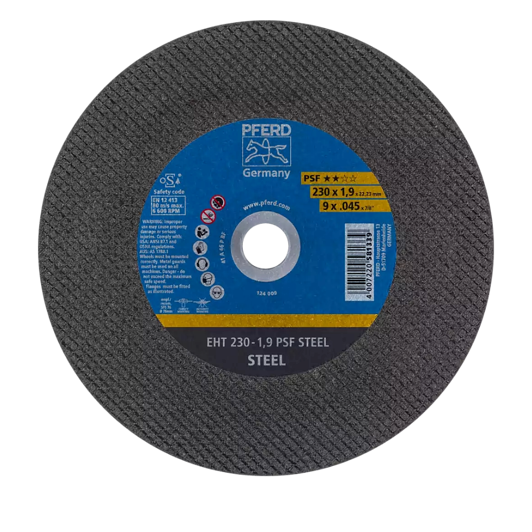 Disco de Corte Pferd EHT 230-1,9 A46 P PSF Acero