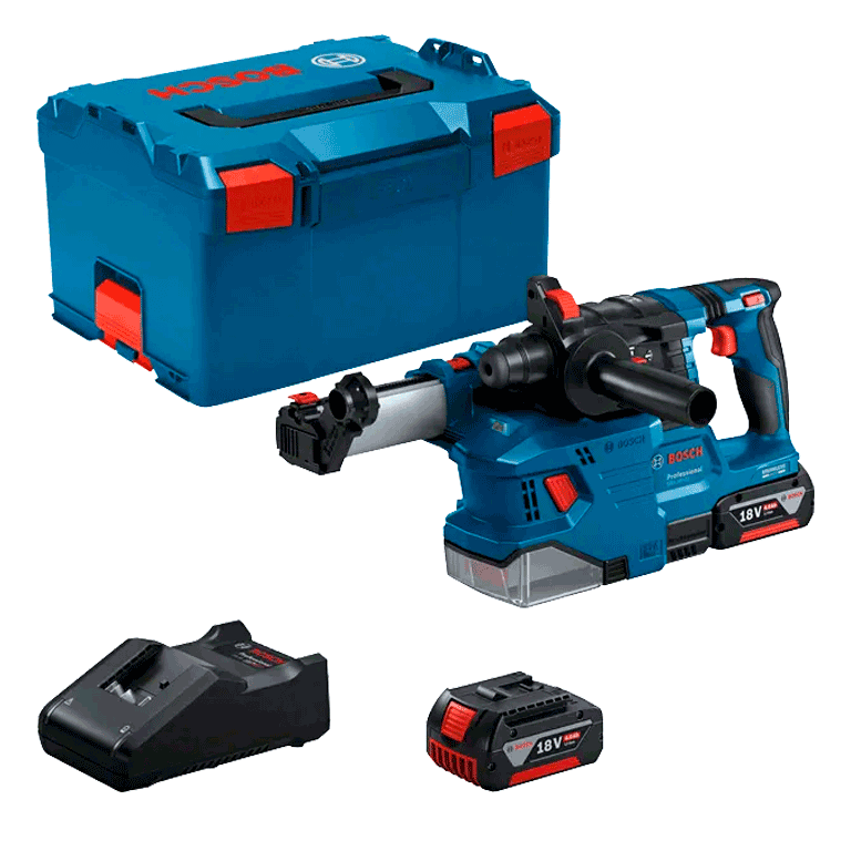 MARTILLO BOSCH GBH 18V-22 +GDE18V-12+2X4AH