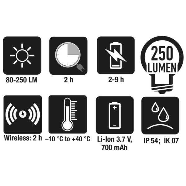 Linterna recargable led Beta 1833XSW