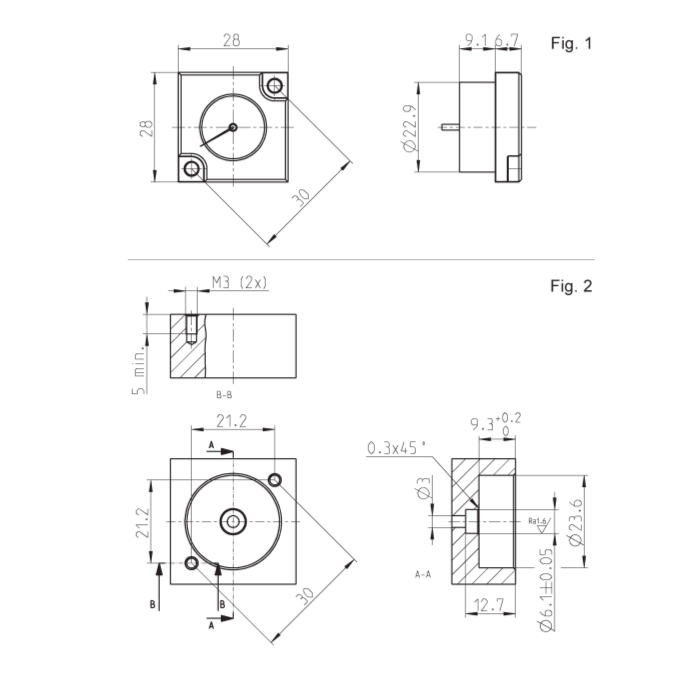 Manómetro Camozzi MX3-R30/W-P 0-12 Bar