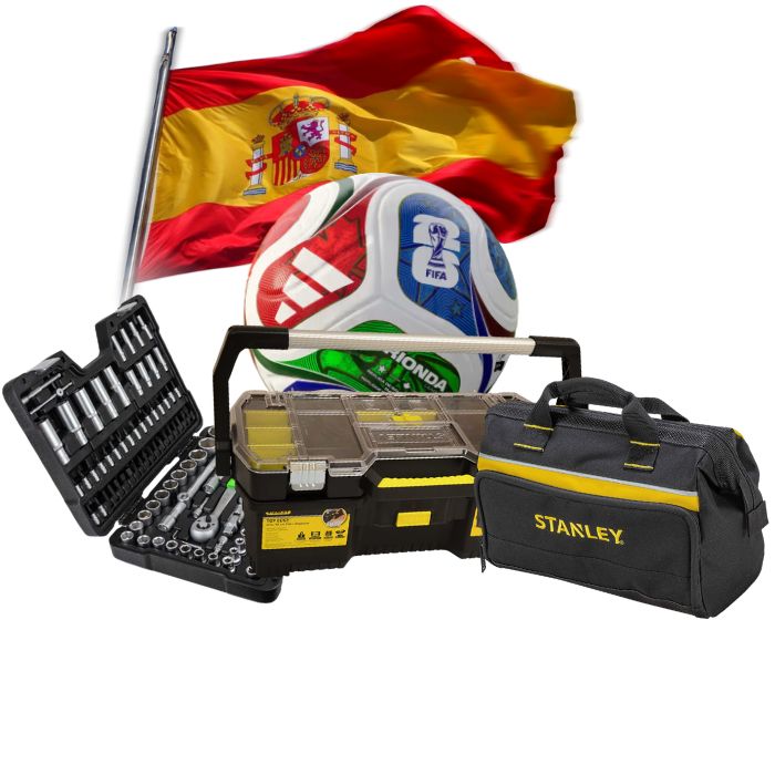Pack Maletín y Organizadores + REGALO | Balón del mundial + 5 Banderines de España