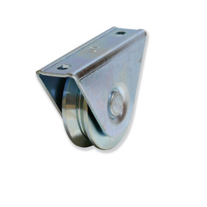 Rueda Con Soporte Canal "V"