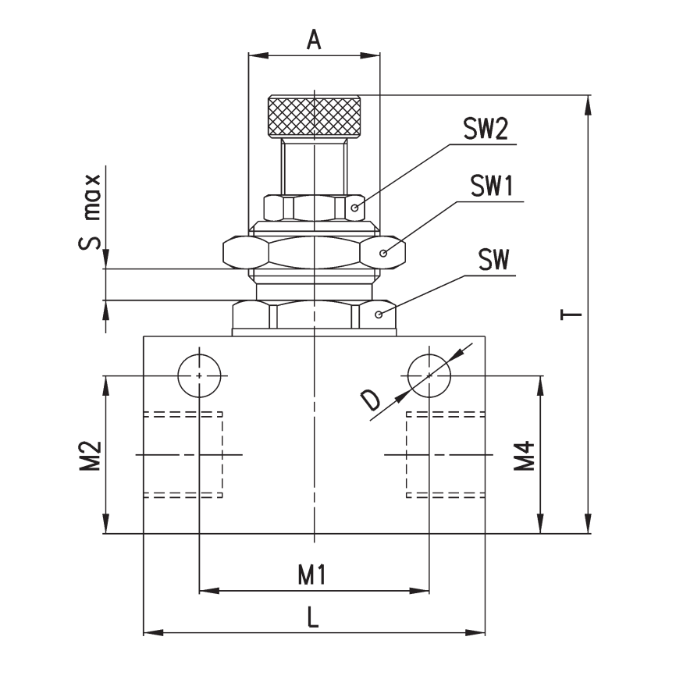 Regulador Caudal Unidirec G1/8 D3 RFU 483-1/8