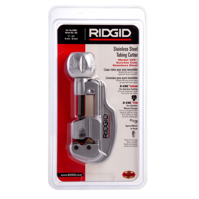 Cortatubos Ridgid 35S de acero inoxidable Ø6-35MM 29963