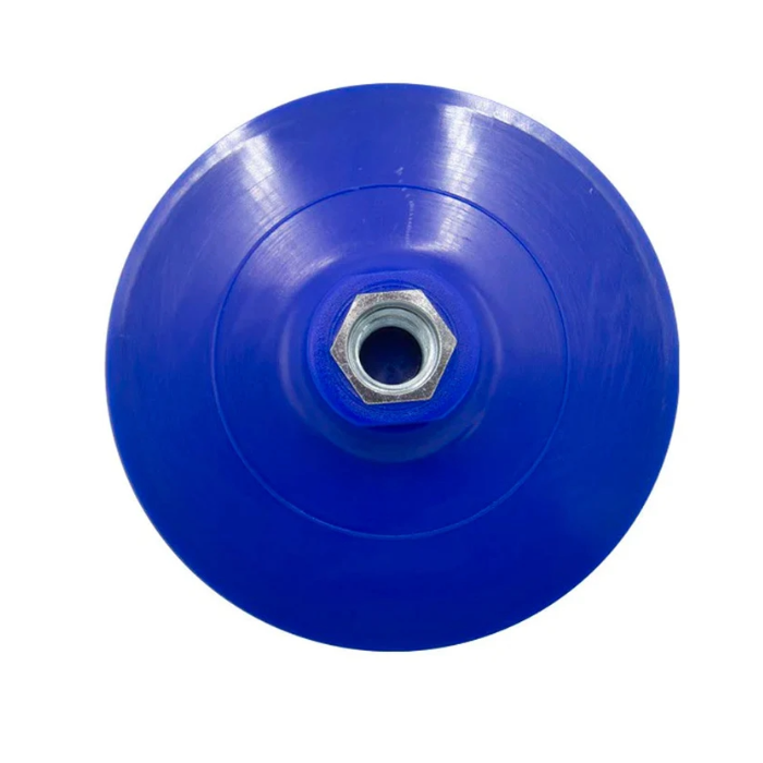 Plato Con Velcro Azul Ø125 M14