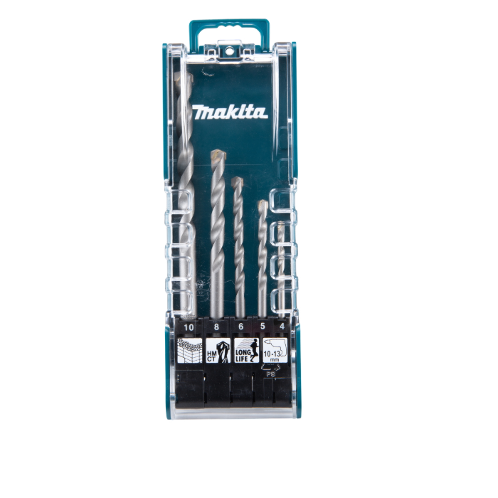 Juego De Brocas Pared Makita 4-5-6-8-10 E-11536