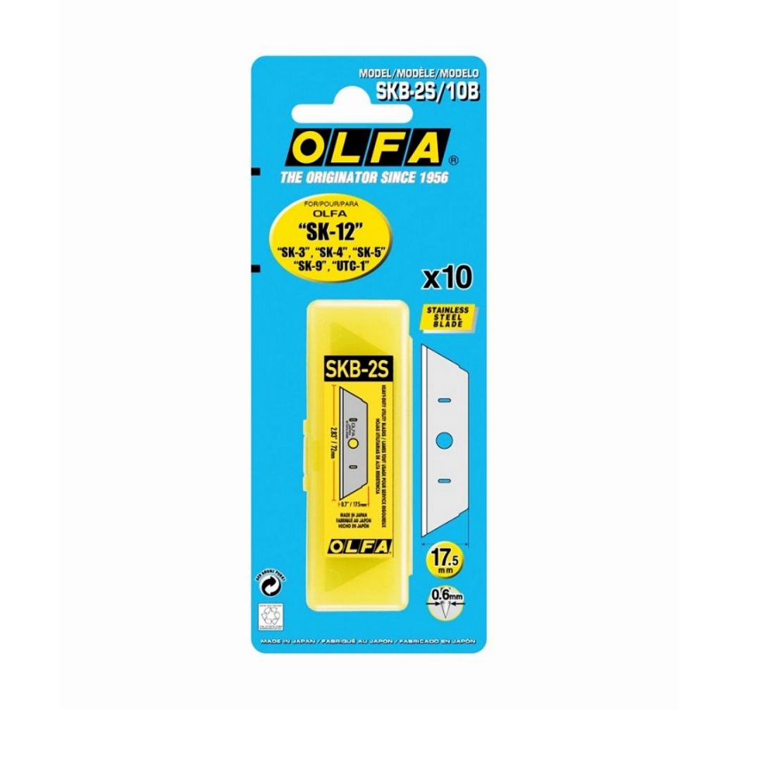 Blister 10 Cuchillas A/Inox Para Sk-12 Skb-2S/10B