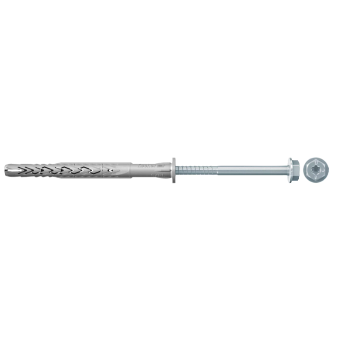 Taco con tornillo Fischer SXRL FUS zincado