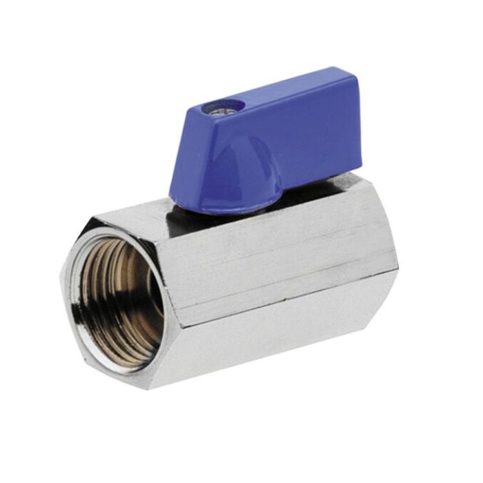 Válvula Esfera Mini PN16 H/H Mando Metálico 1/4"