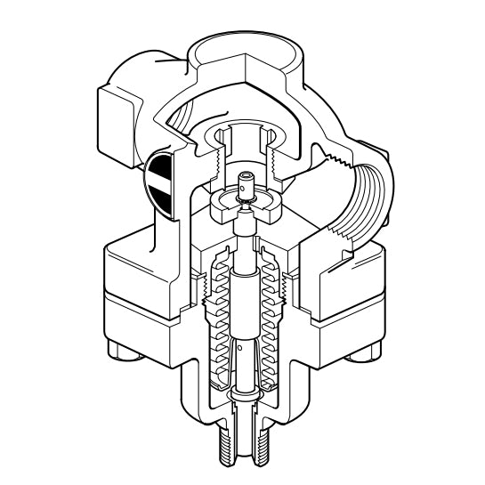 Válvula reguladora Sarco tipo KB33 con bridas DN-32