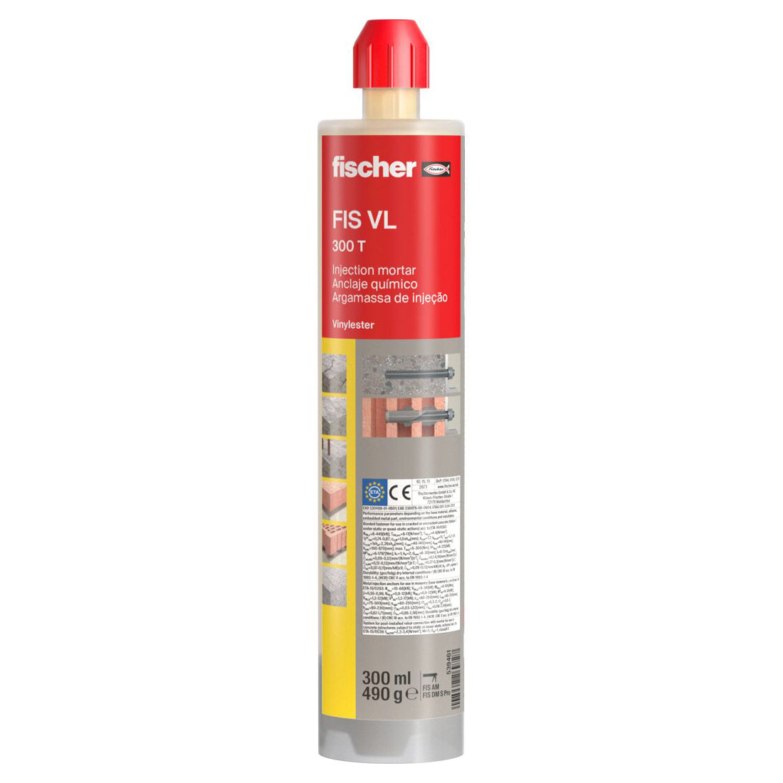 Pack de 20 Anclaje/Taco químico de Fischer FIS VL 300 T