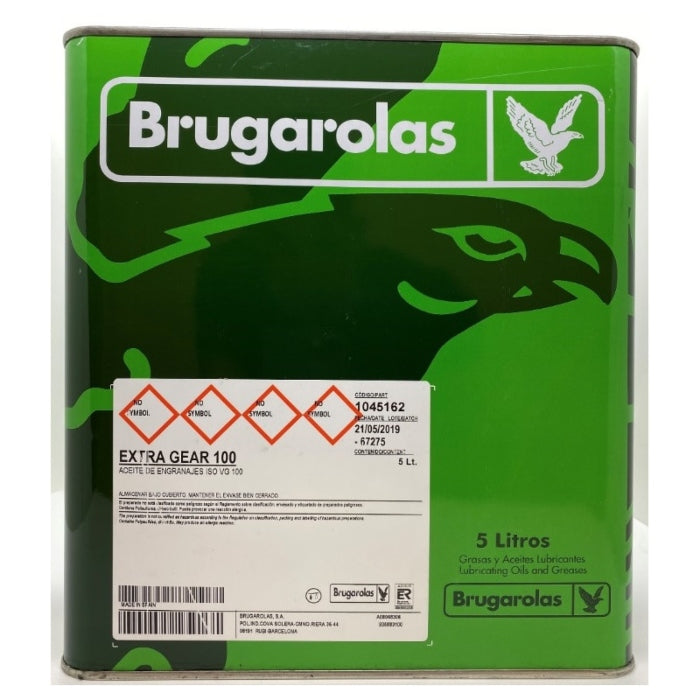 Aceite de engranajes Brugarolas Extra Gear 100 5L.