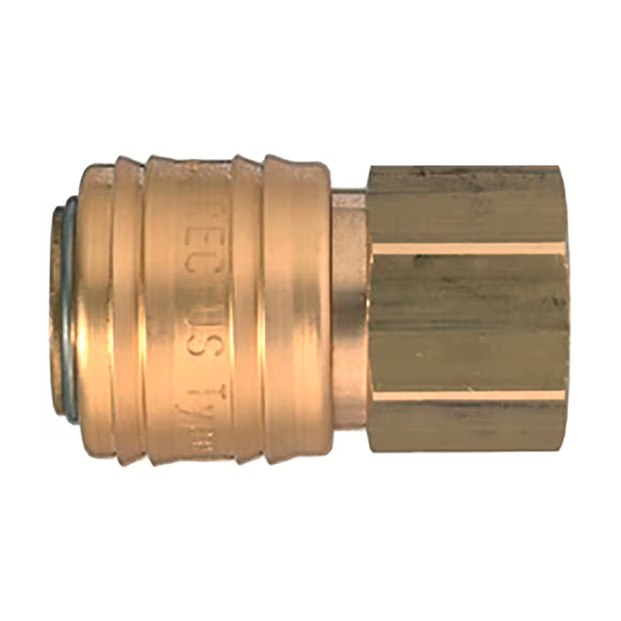 Acoplamiento Rápido Neumático Hembra G 1/2" de Latón Niquelado - ARO Parker Series 14