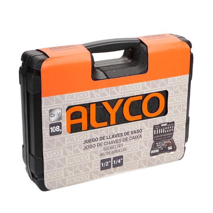 Maletín de Carraca 1/2" y 1/4" 108 Piezas | ALYCO