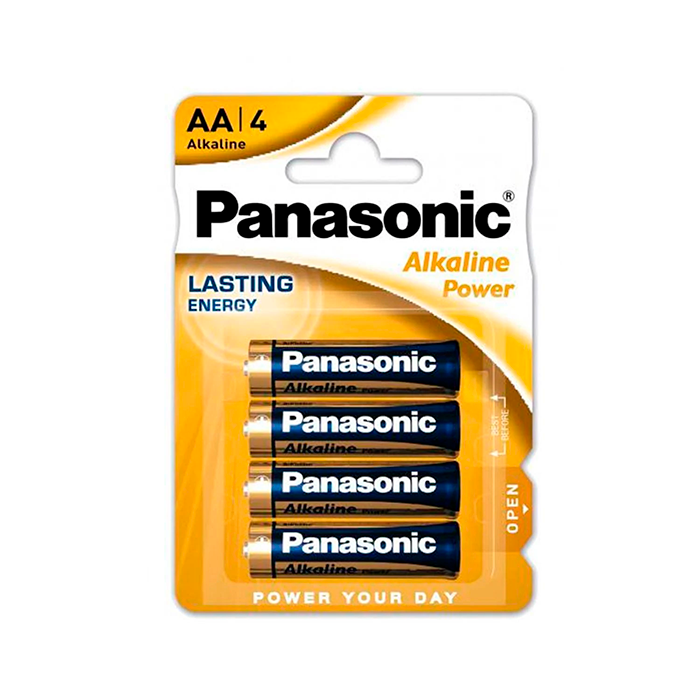 Blister 4 Pilas Alcalinas Panasonic AA/LR06 1,5V