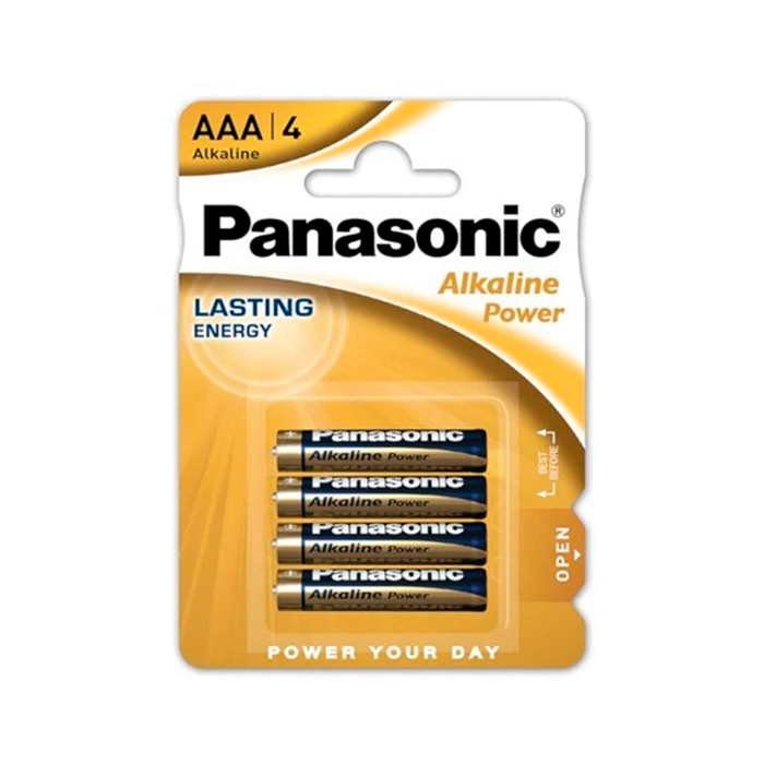 Blister 4 pilas alcalinas Panasonic AAA/LR03 1,5V