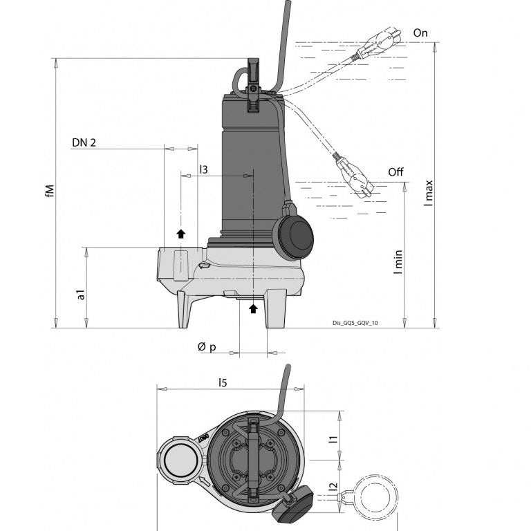 Bomba Sumergible Calpeda GQSM 50-8 0,75CV 230V